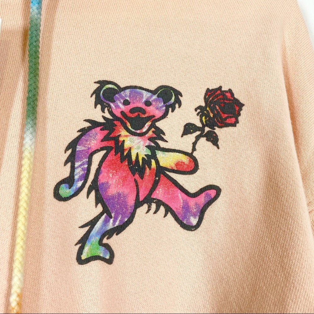 DAYDREAMER NWT Grateful Dead Tie Dye Bear Hoodie - Picture 3 of 10